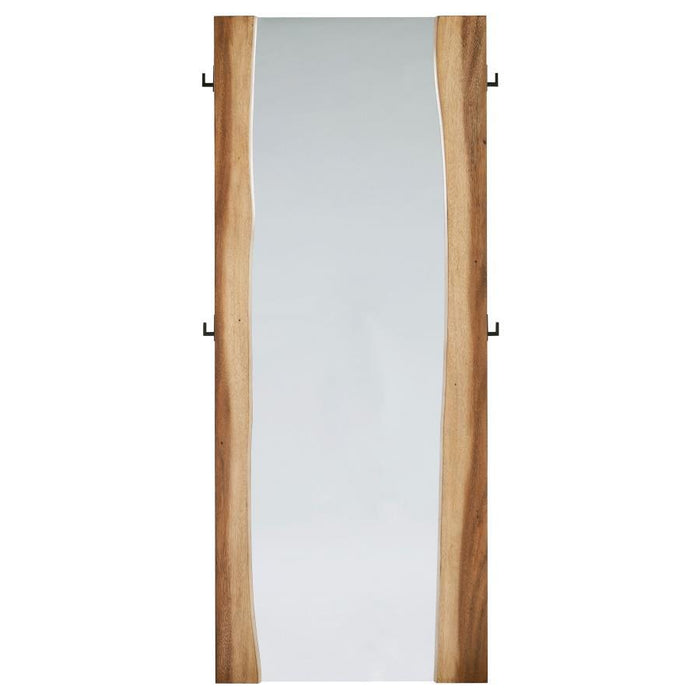 Winslow - Standing Floor Mirror - Smokey Walnut - Simple Home Plus