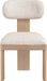 Timbra - Linen Textured Fabric Upholstered Dining Chair (Set of 2) - Natural Base - Simple Home Plus