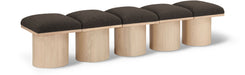 Pavilion - 5 Piece Modular Bench With Natural Base - Simple Home Plus