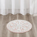 Casablanca - 25" Medallion Tufted Rug - Pink - Simple Home Plus