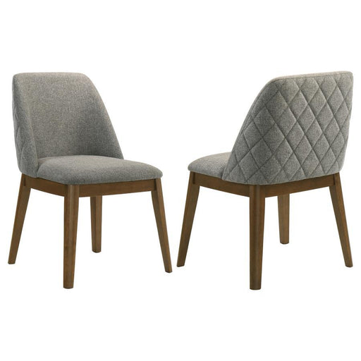 Franklin - Upholstered Dining Side Chair (Set of 2) - Gray - Simple Home Plus