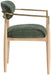 Riccio - Fabric Dining Arm Chair (Set of 2) - Natural Frame - Simple Home Plus