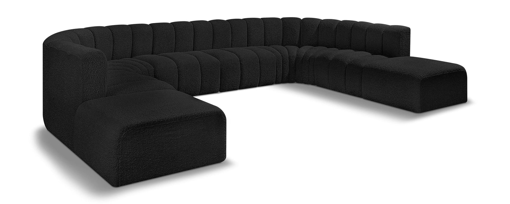 Arc - Boucle Fabric Modular Sectional - Simple Home Plus