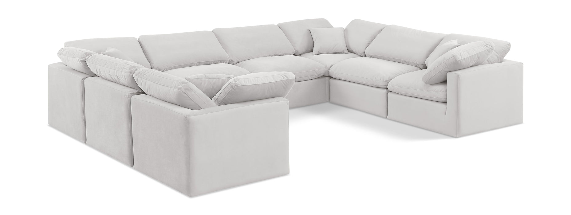 Indulge - Velvet 8 Piece Modular Sectional - Simple Home Plus
