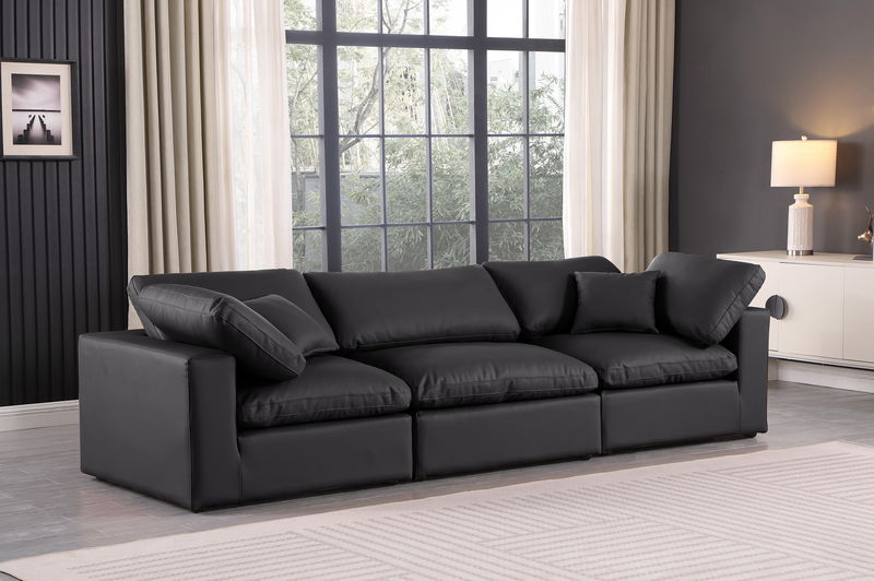 Comfy - Faux Leather Modular Sofa 3 Seats