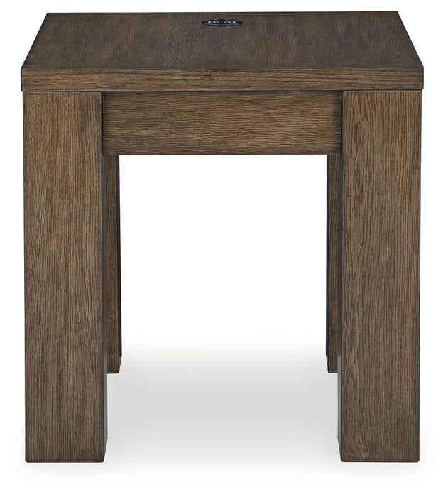 Rosswain - Warm Brown - Square End Table - Simple Home Plus
