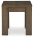 Rosswain - Warm Brown - Square End Table - Simple Home Plus