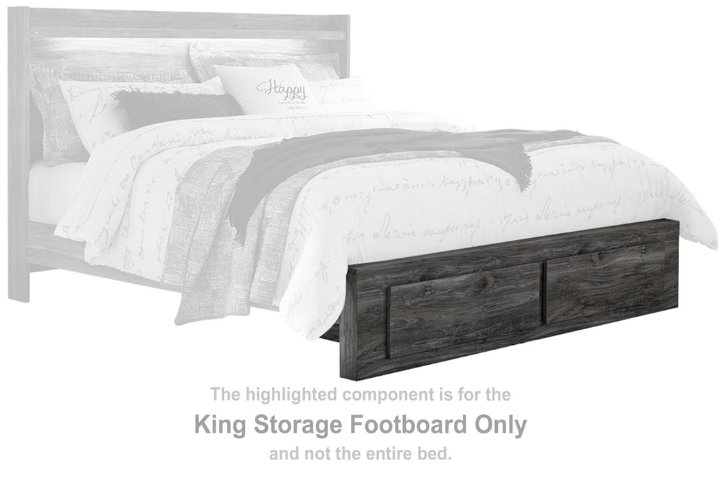 Baystorm - King Storage Footboard - Gray - Simple Home Plus
