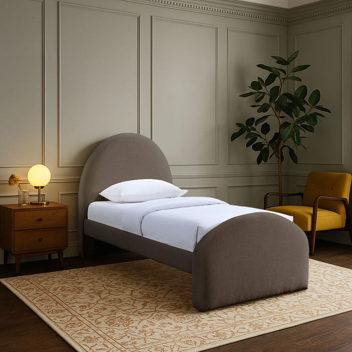 Andaz - Chenille Fabric Upholstered Bed - Simple Home Plus