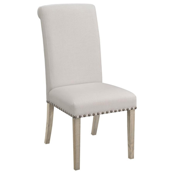 Salem - Fabric Upholstered Dining Side Chair (Set of 2) - Beige - Simple Home Plus