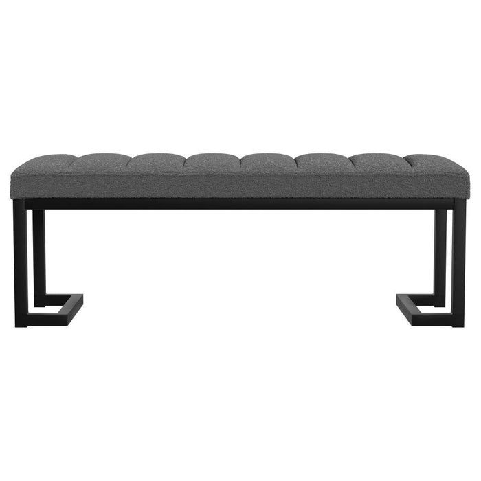Mesa - Boucle Upholstered Tufted Accent Bench - Simple Home Plus
