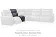 ModZ - Power Armless Recliner With Adjustable Headrest - Blue - Simple Home Plus