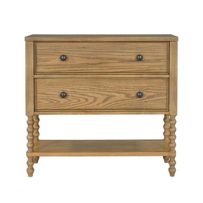 Beckett - 2 Drawers Accent Chest - Natural - Simple Home Plus