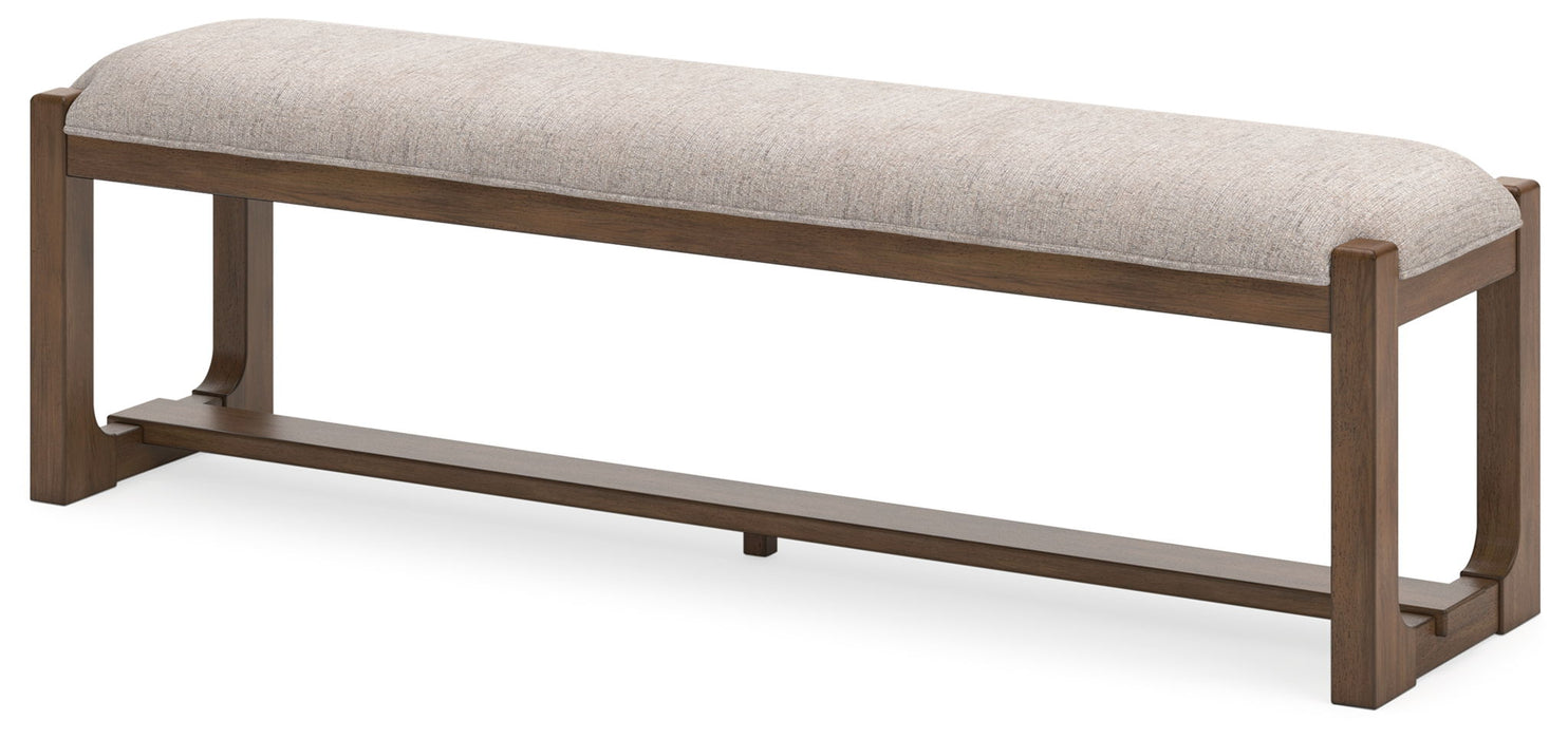 Cabalynn - Large Uph Dining Room Bench - Oatmeal / Light Brown - Simple Home Plus