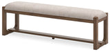 Cabalynn - Large Uph Dining Room Bench - Oatmeal / Light Brown - Simple Home Plus