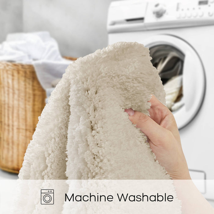 Marshmallow - 24" x 72" Bath Rug - Taupe