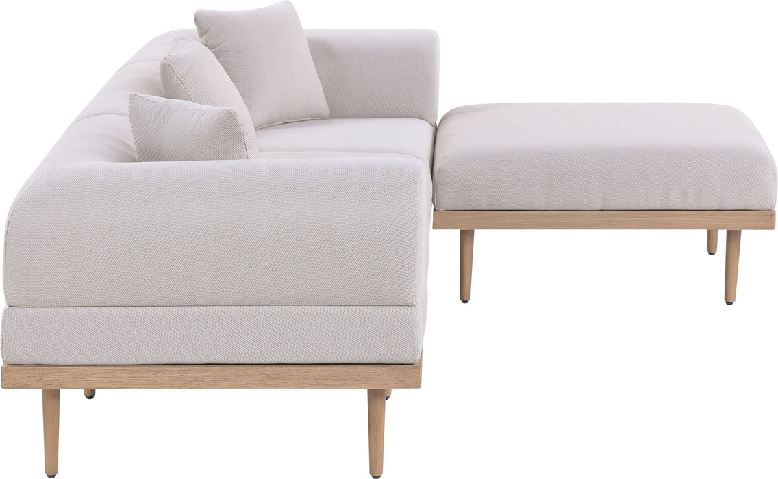 Laguna - 4 Piece 106.5" Upholstered Outdoor Patio Modular Sectional - Simple Home Plus
