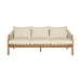 Cypress - Outdoor Patio Sofa - Blonde Eucalyptus / Ivory - Simple Home Plus