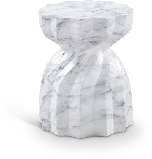 Caserta - Marble Finish Concrete End Table - Simple Home Plus