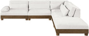 Turin - Chenille Fabric Upholstered Modular Sectional - Cream - Simple Home Plus