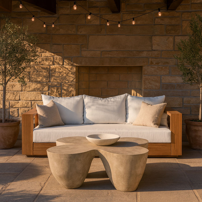 Fiore - Concrete Coffee Table - Simple Home Plus