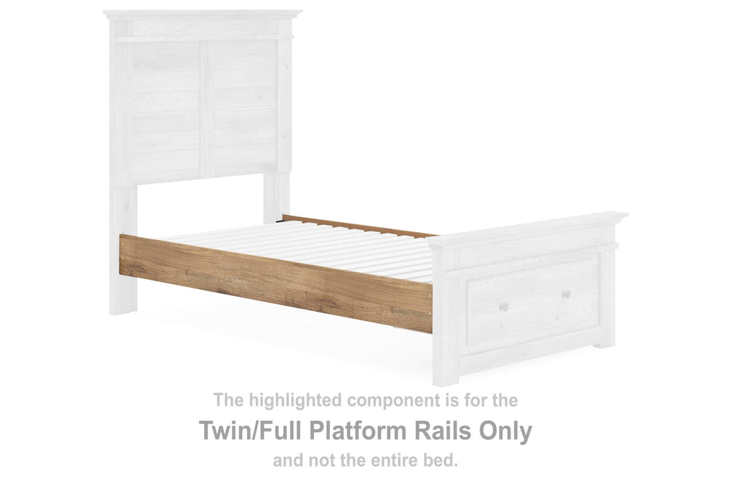 Makidern - Twin/Full Platform Rails - Tan - Simple Home Plus