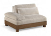 Turin - Fabric Upholstered Modular Arm Chair - Taupe - Simple Home Plus