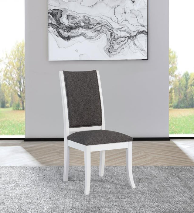 Judd - Upholstered Dining Side Chair (Set of 2) - Pearl White - Simple Home Plus