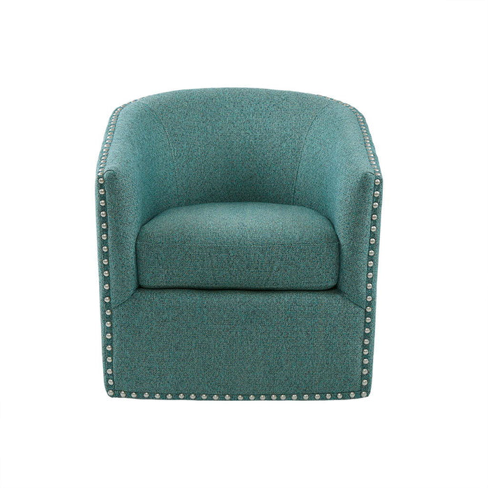 Tyler - Swivel Chair - Teal Multi - Simple Home Plus