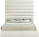 Adam - Chenille Fabric Bed With 89" Headboard - Simple Home Plus