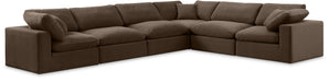 Comfy - 6 Piece Velvet Modular Corner Sectional - Simple Home Plus