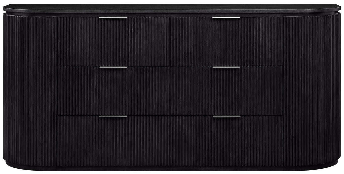 Astrid - Solid Wood And Oak Veneer Dresser - Simple Home Plus