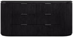 Astrid - Solid Wood And Oak Veneer Dresser - Simple Home Plus