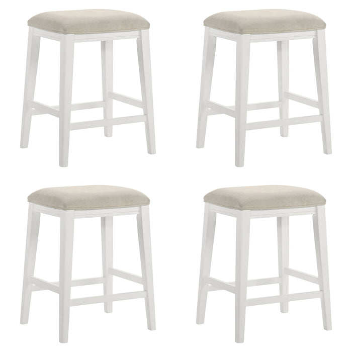 Jane - Contemporary Transitional Wood Counter Height Kitchen Bar Stool - Simple Home Plus