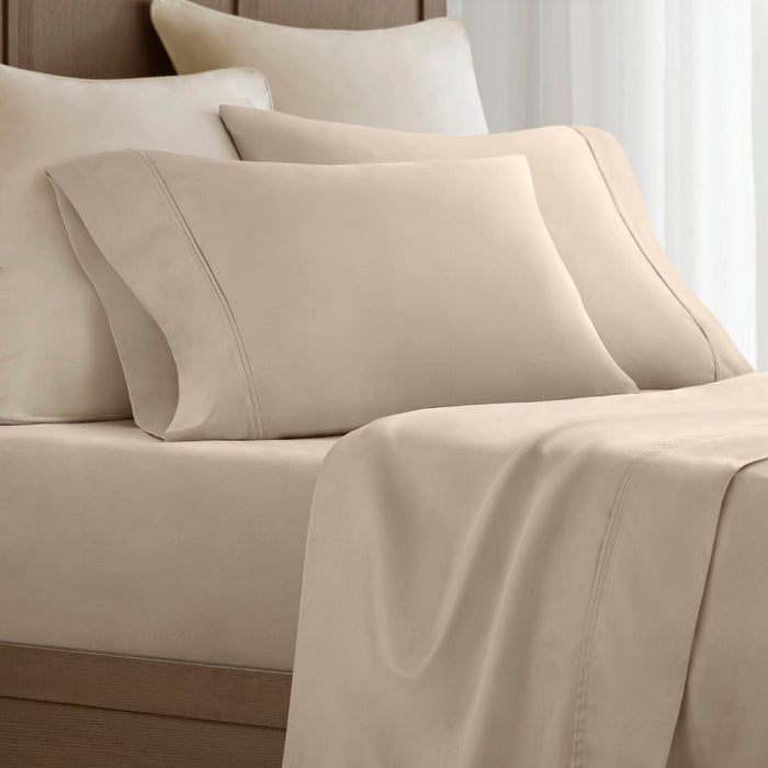 King Sateen Pillowcase Set - Linen - Simple Home Plus