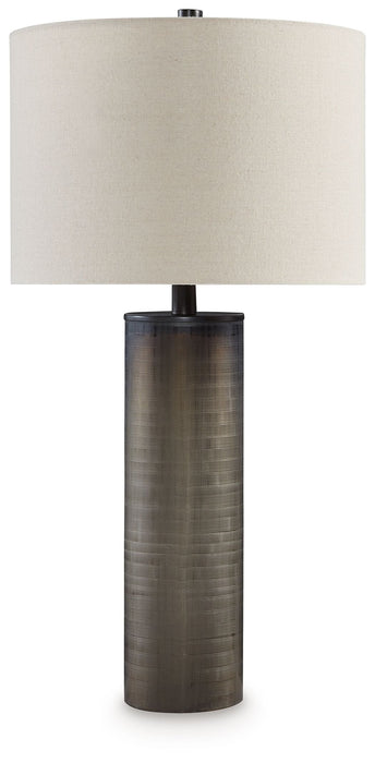 Dingerly - Brown - Glass Table Lamp - Simple Home Plus