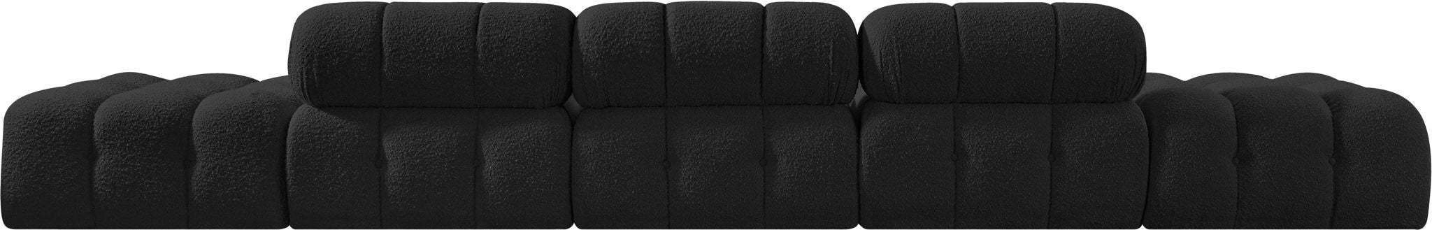 Ames - 5 Piece Boucle Upholstered Modular Sofa With 2 Armless Seats - Simple Home Plus