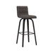 Vienna - 30" Swivel Bar Stool - Black Wood - Simple Home Plus