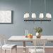 Fairmount - 8 Light Traditional Chandelier With Drum Shades - Black / Silver - Simple Home Plus
