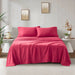 California King Sheet Set - Red - Simple Home Plus