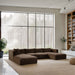 Shaggy - 5 Piece Modular Sectional With Chaise And Ottoman - Simple Home Plus