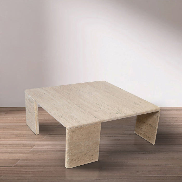 Livorno - Coffee Table - Travertine - Simple Home Plus