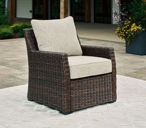 Brook Ranch - Brown - Lounge Chair With Cushion - Simple Home Plus