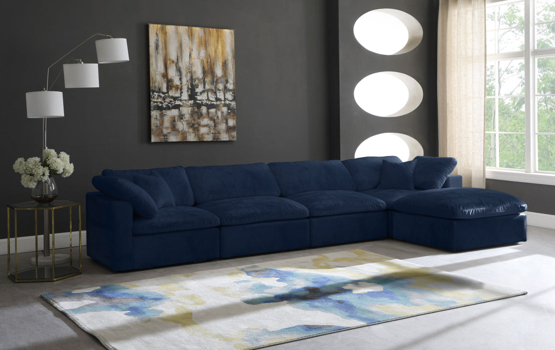 Cozy - 5 Piece Modular Sectional With Chaise - Simple Home Plus