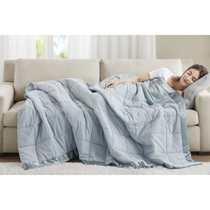 Windom - All Season Hypoallergenic Blanket With 3M Scotchgard - Blue - Simple Home Plus