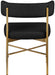 Rivage - Durable Dining Chair With Gold Frame (Set of 2) - Simple Home Plus