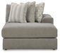 Avaliyah - Raf Corner Chaise - Ash - Simple Home Plus