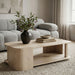 Calabria - Marble And Oak Wood Table - Simple Home Plus