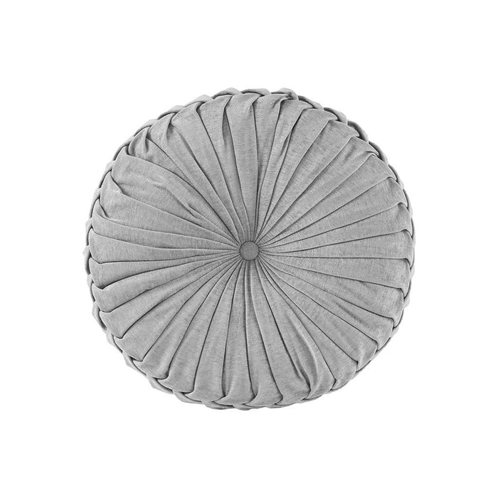 Loretta - Round Floor Pillow Cushion - Gray - Simple Home Plus