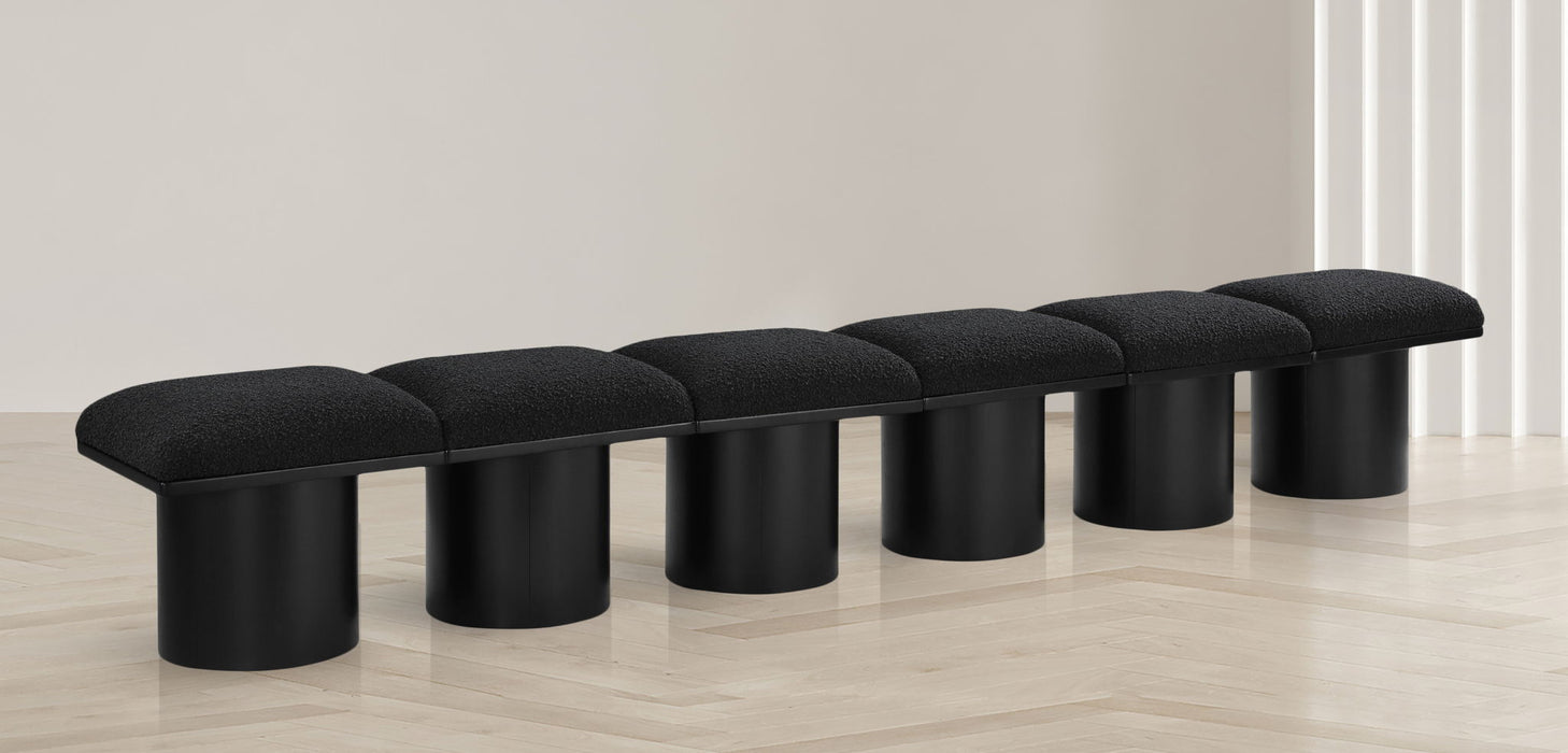 Pavilion - 6 Piece Modular Bench With Black Base - Simple Home Plus